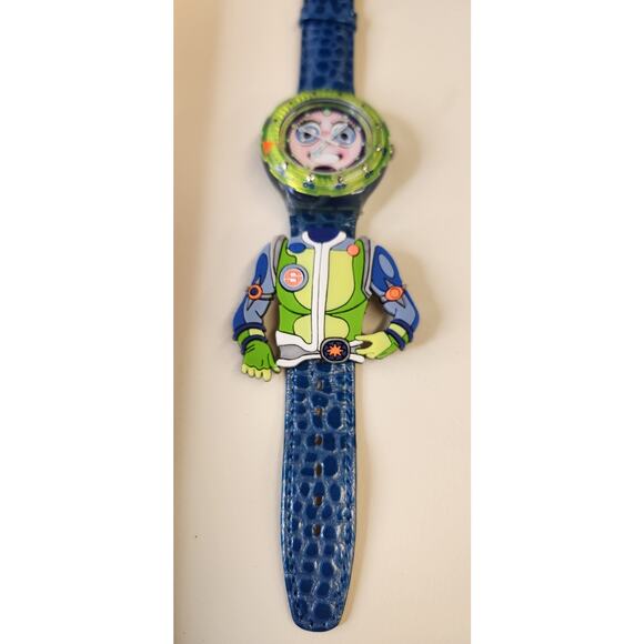 Swatch watch STRIPP SDN120PACK 1996 Worldwide packagings with leather Strap NEW - Picture 8 of 15